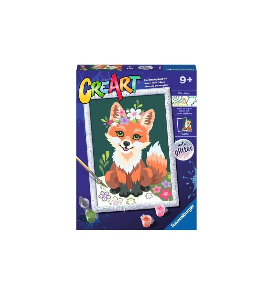 RAVENSBURGER - Peinture avec chiffres CreArt: Flower Fox