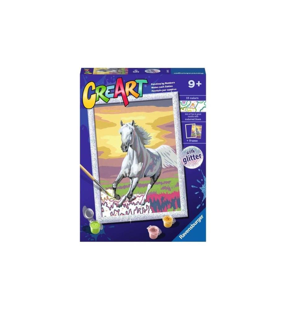 RAVENSBURGER - Peinture avec chiffres CreArt: Horse at Sunset