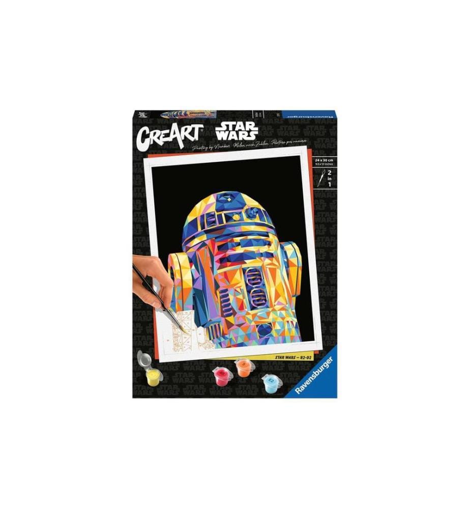 RAVENSBURGER - Peinture avec chiffres CreArt: Star Wars – R2-D3