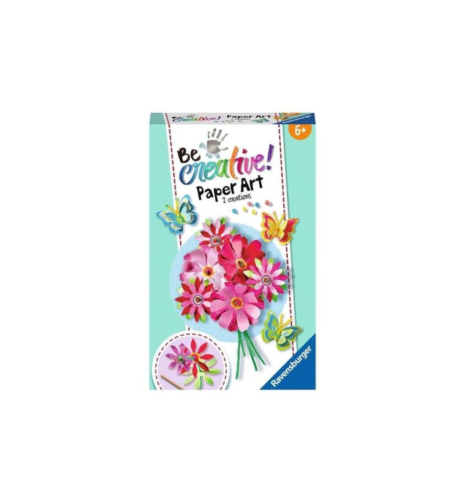RAVENSBURGER - Kits de bricolage Be Creative Paper Art Flowers & Butterflies