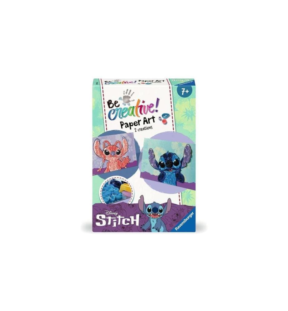 RAVENSBURGER - Kits de bricolage Be Creative Paper Art Quilling Disney: Stitch