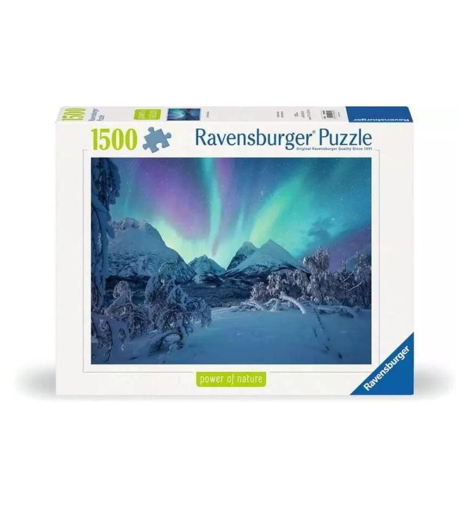 RAVENSBURGER - Puzzle Quand les aurores boréales dansent 1500 pièces