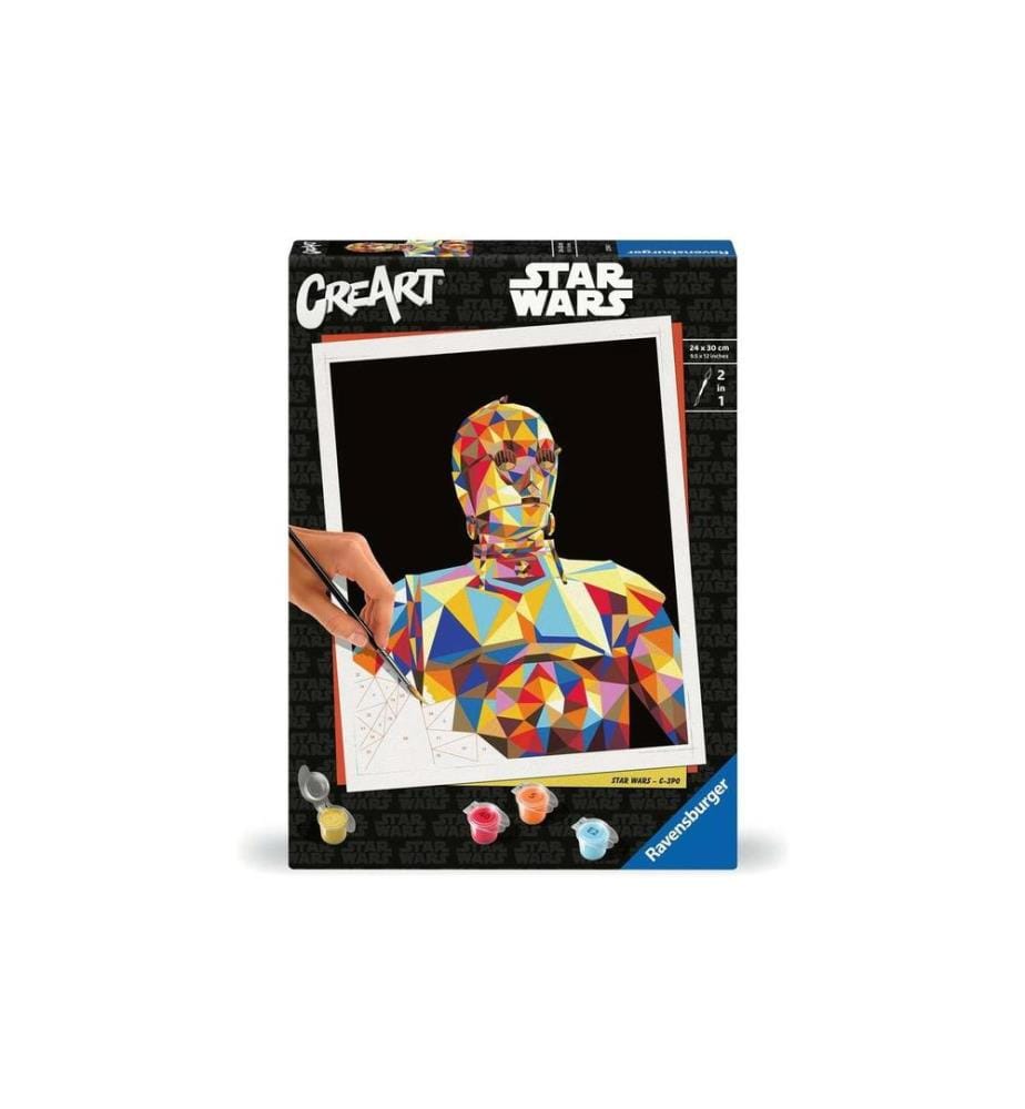 RAVENSBURGER - Peinture avec chiffres CreArt – Star Wars – C-3PO