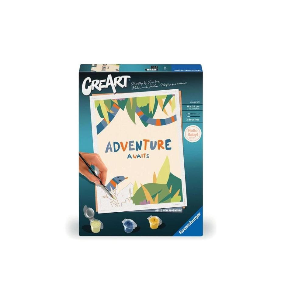RAVENSBURGER - Peinture avec chiffres CreArt – Hello New Adventure