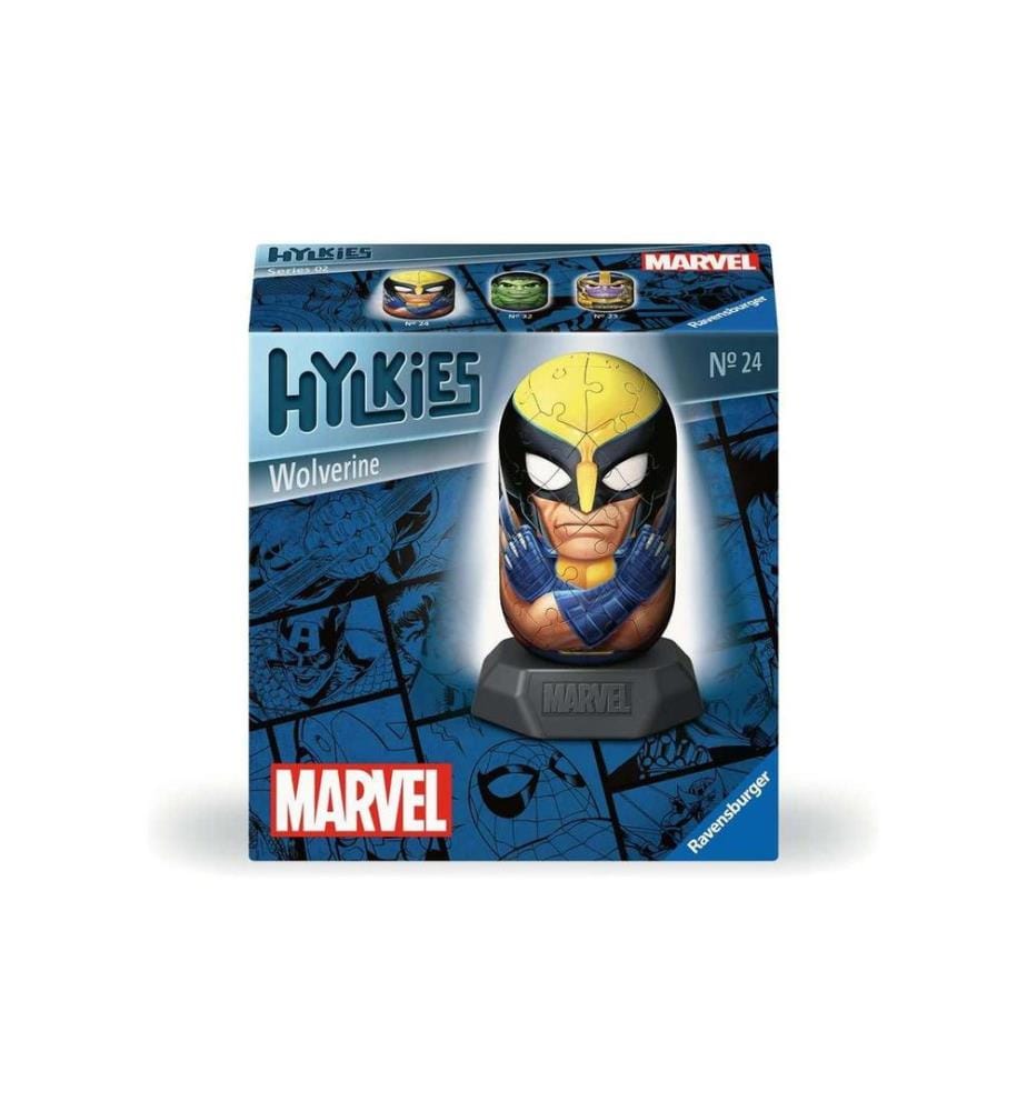 RAVENSBURGER - Puzzle en 3D Hylkies – Marvel Wolverine