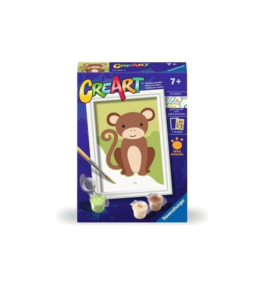 RAVENSBURGER - Peinture avec chiffres CreArt Singe sauvage