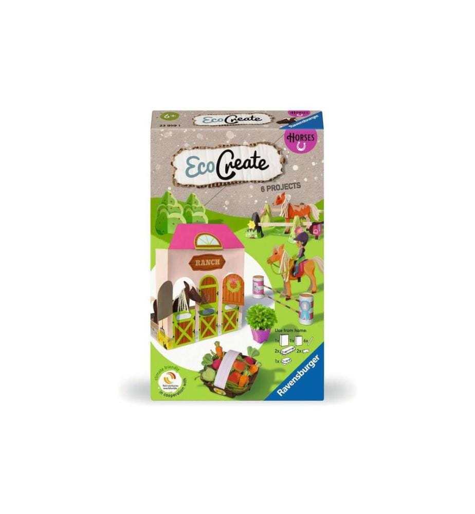 RAVENSBURGER - Kits de bricolage EcoCreate – Chevaux