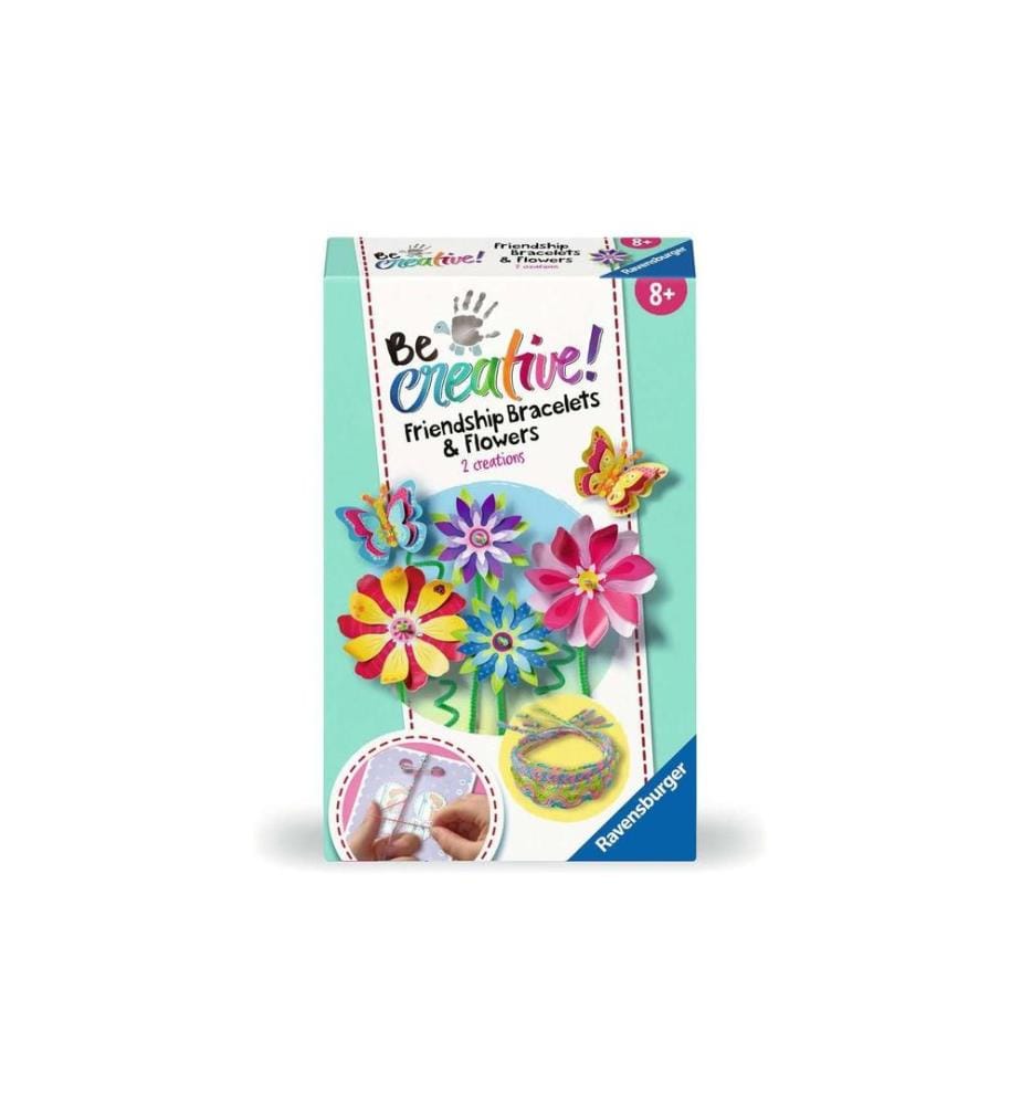 RAVENSBURGER - Kits de bricolage BeCreative – Bracelets et fleurs de l'amitié