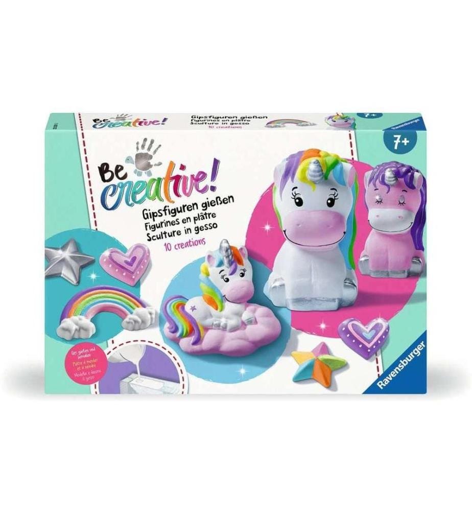 RAVENSBURGER - Kits de bricolage BeCreative – Figurines en plâtre Licorne