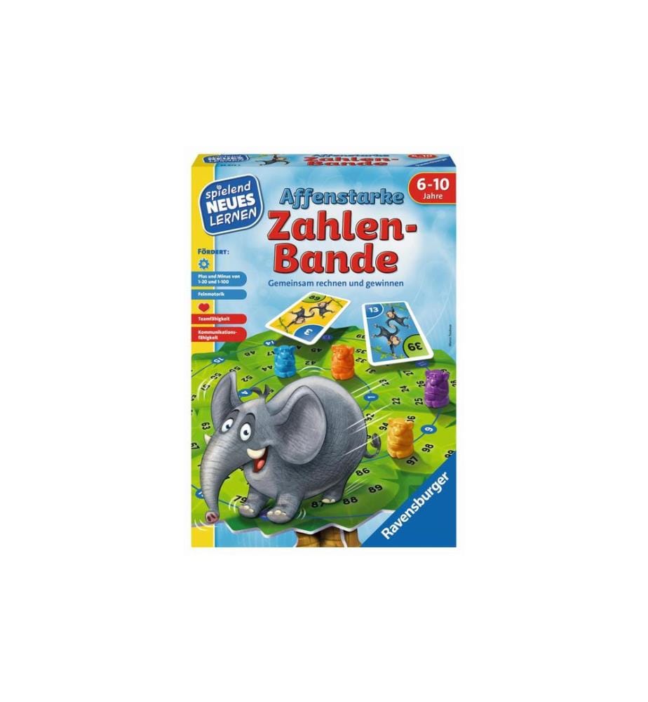 RAVENSBURGER - Jeux d’enfant Affenstarke Zahlenbande