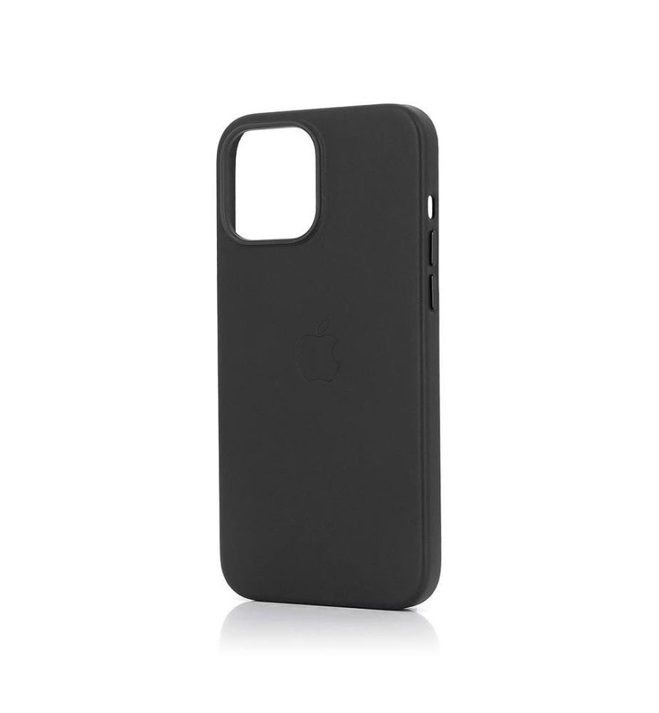 Coque en cuir avec MagSafe Compatible iPhone 13 Pro Minuit