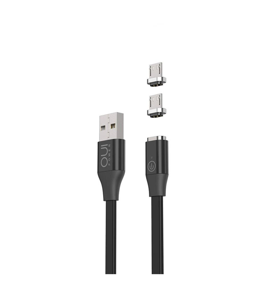 Chargeur Magnétique Oui Power Micro Usb (2 Adaptateurs Aimantés)