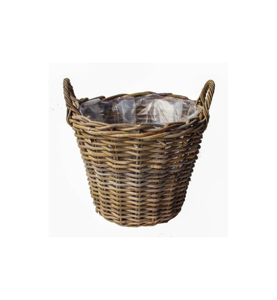 Pot à fleur Rattan Corbeille ronde Ø 42 cm