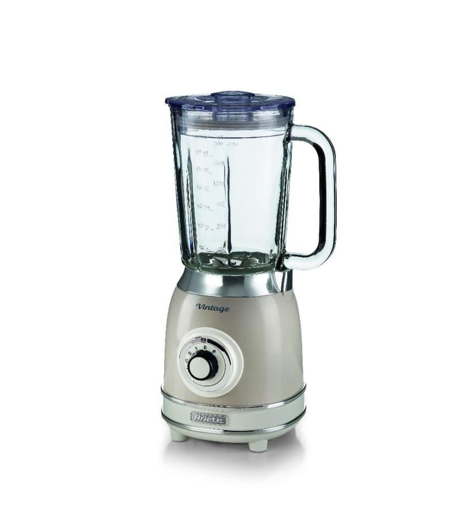 Blender - Vintage - Beige 4 lames inox, 4 vitesses+pulsation