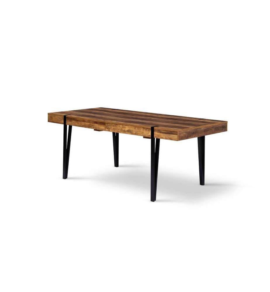 Table de Repas Extensible Hudson 200-240 cm - Noir