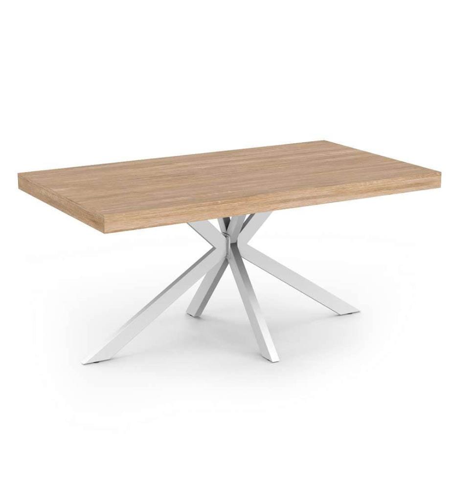 Table de Repas Brixton 160 x 90 x 75 cm - Blanc
