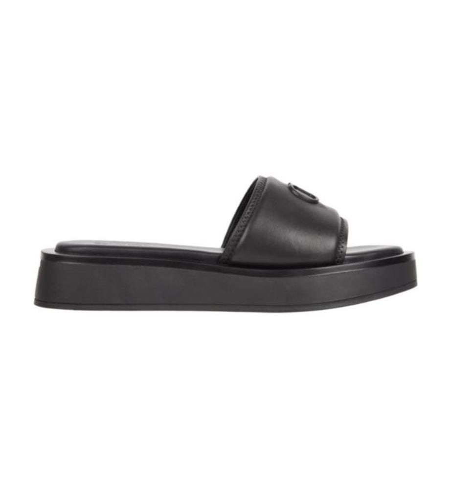 Mules en Cuir Dress Platform