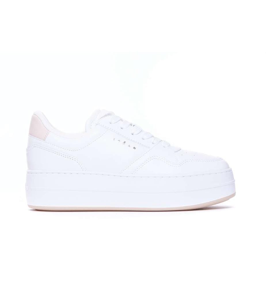 Baskets Skyscraper - Blanc et Rose