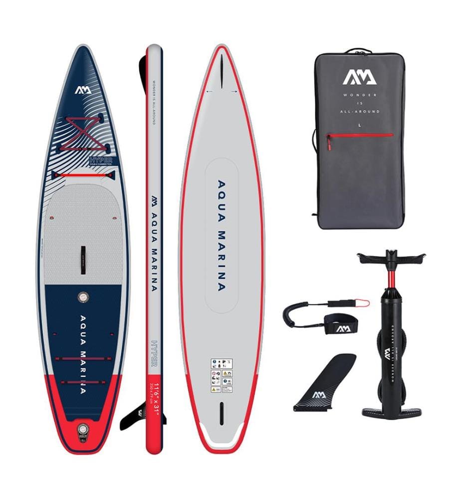 SUP gonflable Touring Hyper 11'48" - 350 cm - Gris