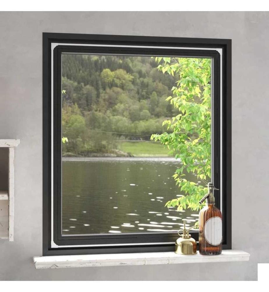 Moustiquaire magnétique pour fenêtres blanc 120x140 cm