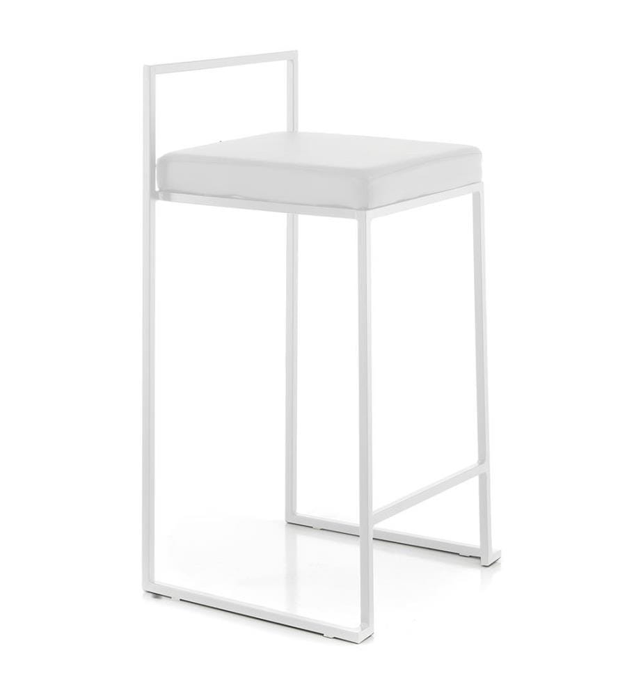 Lot de 2 Tabourets de bar - Blanc