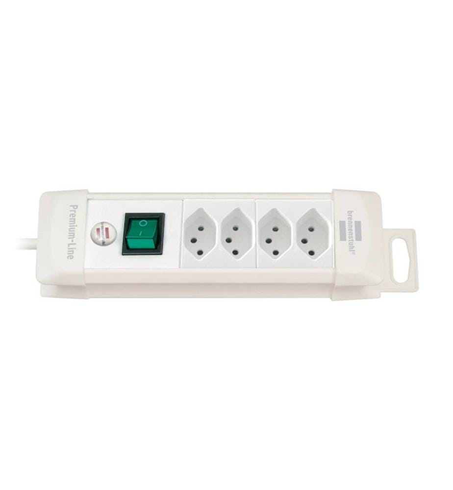 Prolongateur multiprise Premium-Line 4 prises blanc 1,8m H05VV-F 3G1,5 (CH)