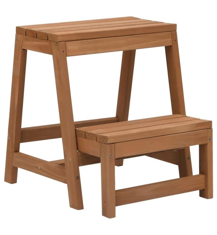 Escabeau pliable Bois de sapin massif