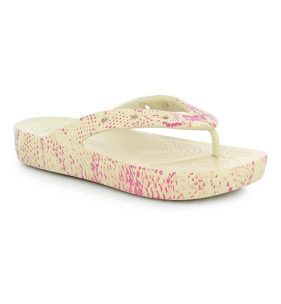 Tongs Classic Platform Snake Print