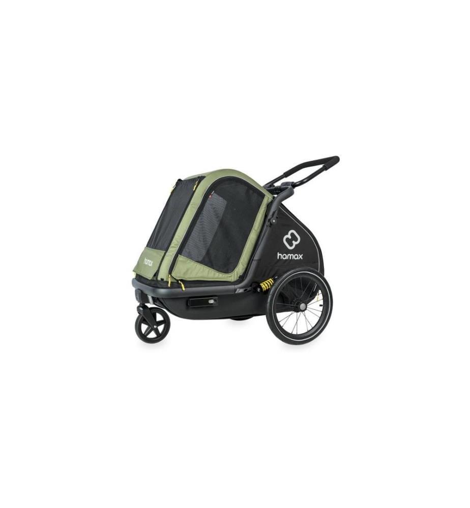 Hamax - Remorque de vélo Dog Trailer Pluto M pour chiens jusqu'à 35 kg