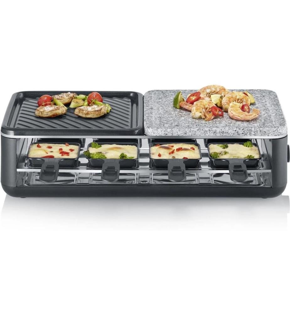 SEVERIN - Grill à raclette Black Line Lite RG 2366 8 personnes