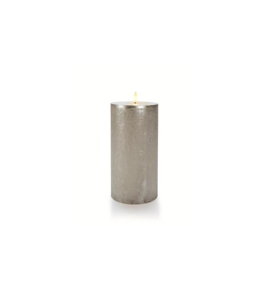 STT Bougie LED XS Flat, Ø 12.5 x 25.5 cm, Gris