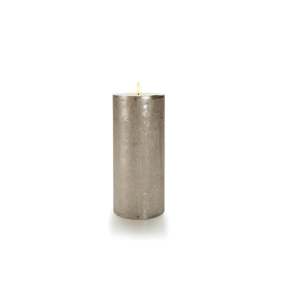 STT Bougie LED XL Flat, Ø 12.5 x 27.5 cm, Gris
