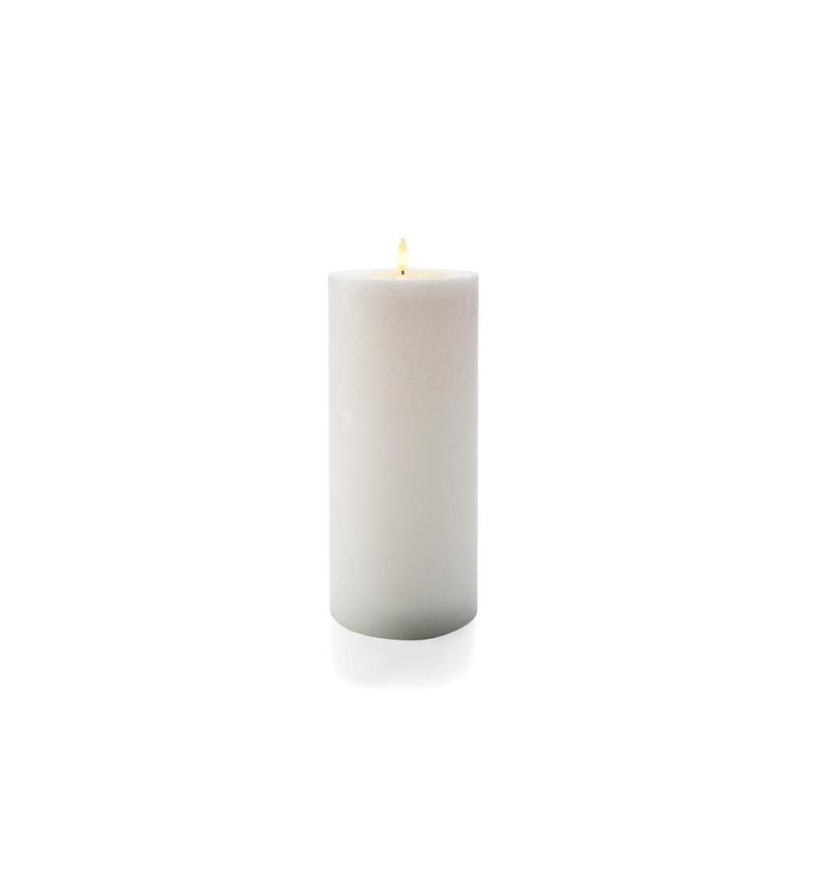 STT Bougie LED XL Flat, Ø 12.5 x 27.5 cm, Blanc