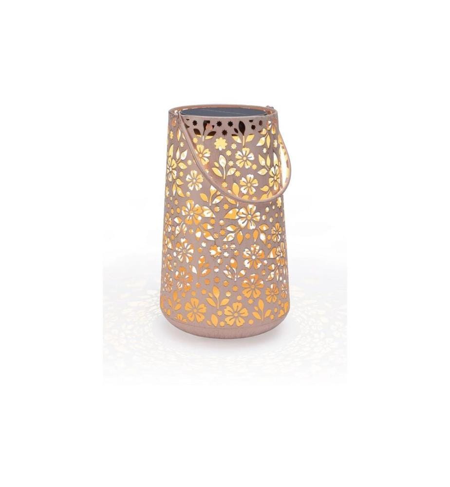 STT Lanterne Solar Antic Carrera, 32.5 cm, Rose pâle