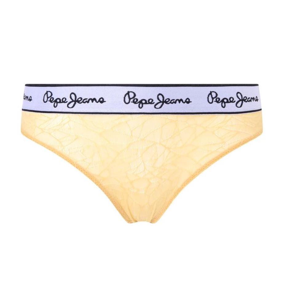 String Mesh Thong - Orange