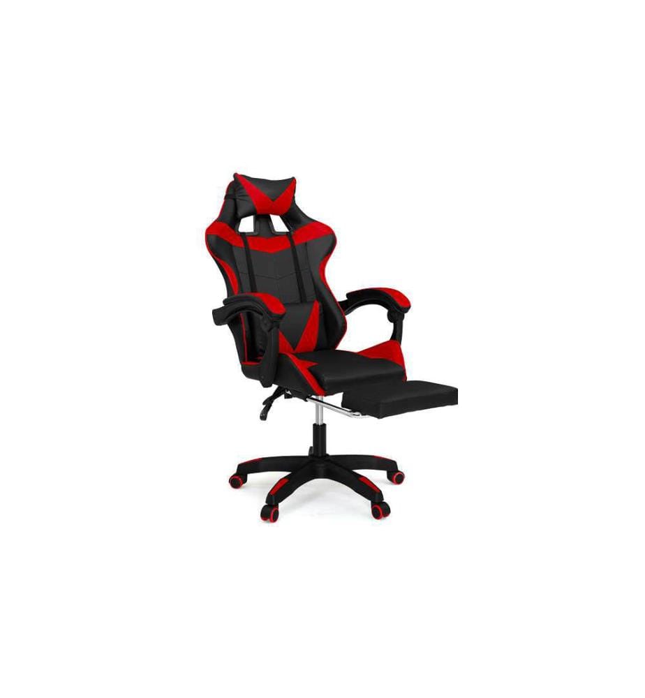 Fauteuil de Bureau 63 x 62 x 114-124 cm - Noir & Rouge