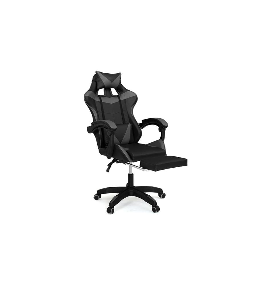 Fauteuil de Bureau 63x62x114-124cm - Noir & Gris