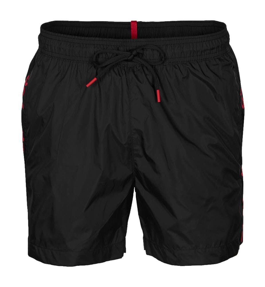 Short de Bain Fab - Noir et Rouge