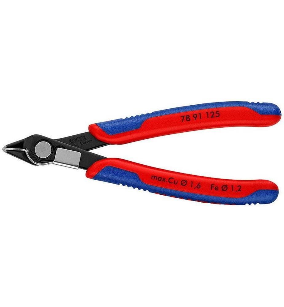 KNIPEX - Pinces coupantes de côté pour l’électronique avec serre-câble, 125 mm