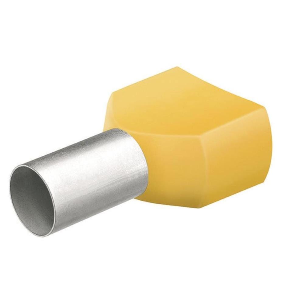 KNIPEX - Cosses terminales Twin 26 x 14 mm Jaune, 50 Pièce/s
