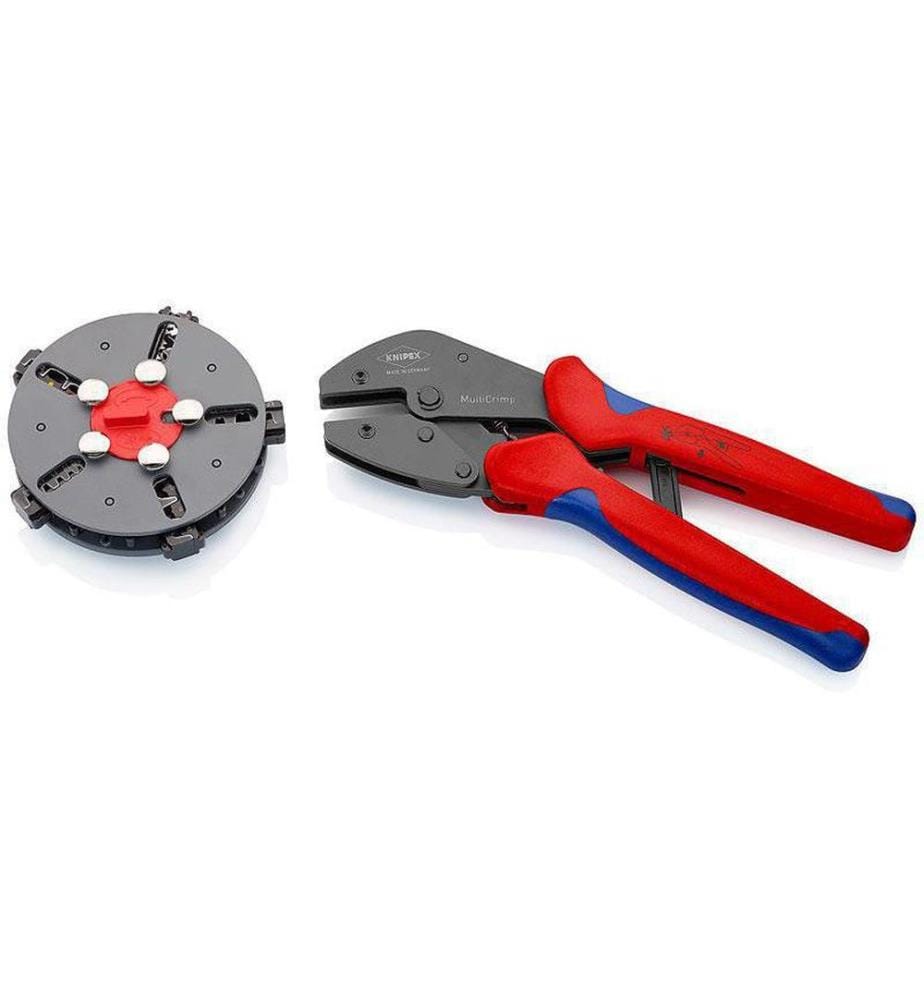 KNIPEX - Pince à sertir 250 mm avec 5 inserts interchangeables
