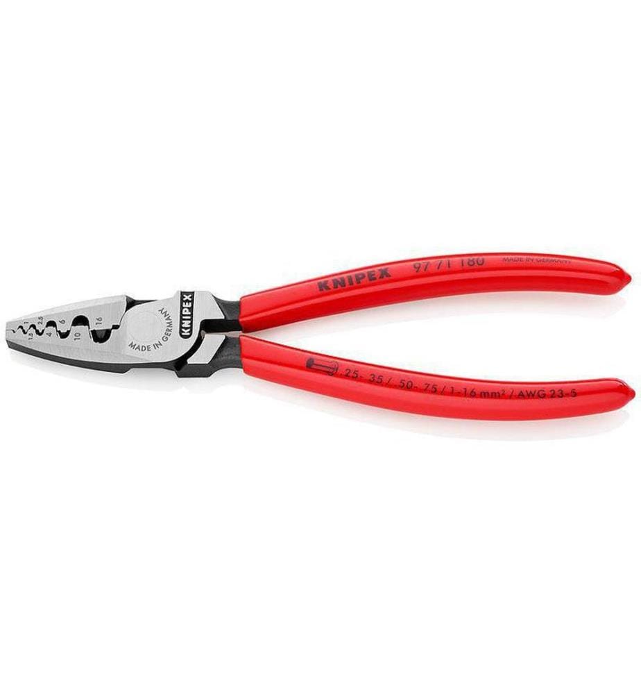 KNIPEX - Pince à sertir 180 mm pour embouts de fils