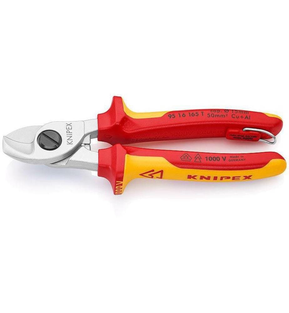 KNIPEX - Coupe-câble 165 mm 1000 V, avec oeillet