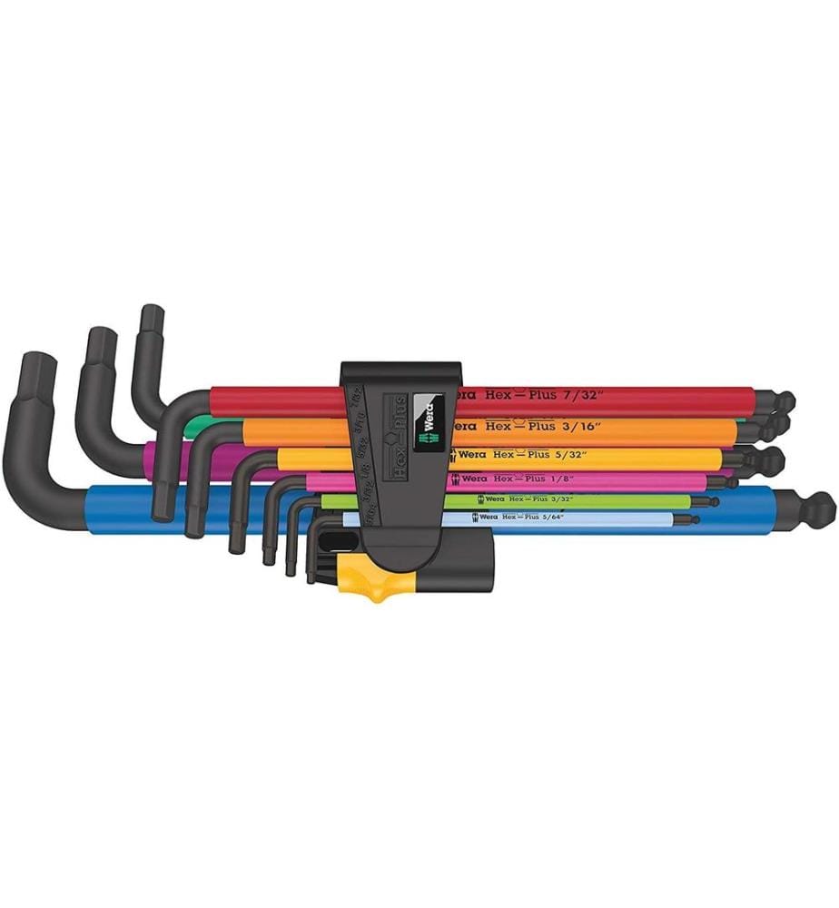 WERA - Jeux de clés coudées 950/9 Hex-Plus Multicolour Imperial 2