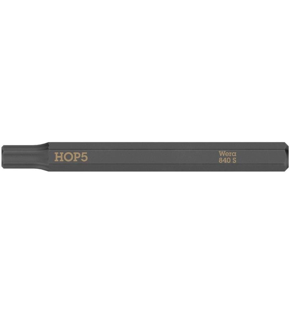 WERA - Embout 840 S Hex-Plus six pans creux 5 mm, 1 Pièce/s pièce(s)