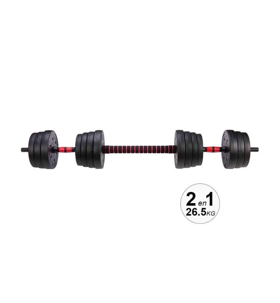 Haltères DF Sports Modulables - Avec Barre
