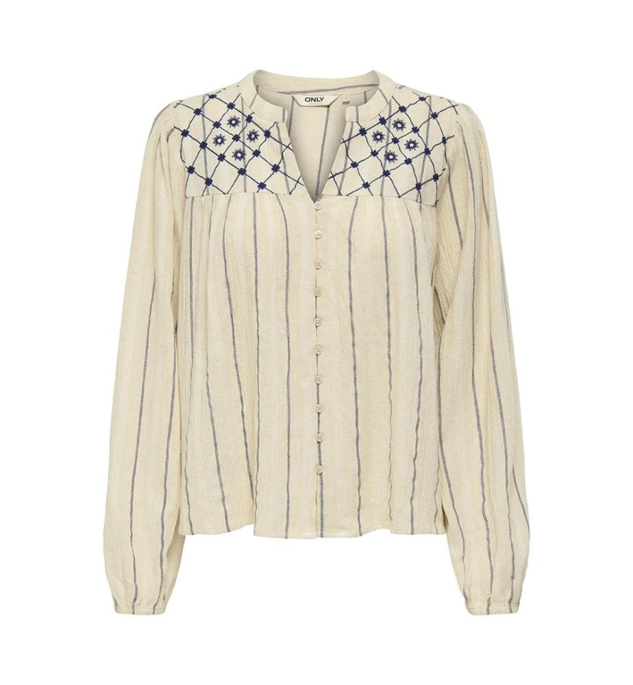 Chemise à coupe régulière - Beige