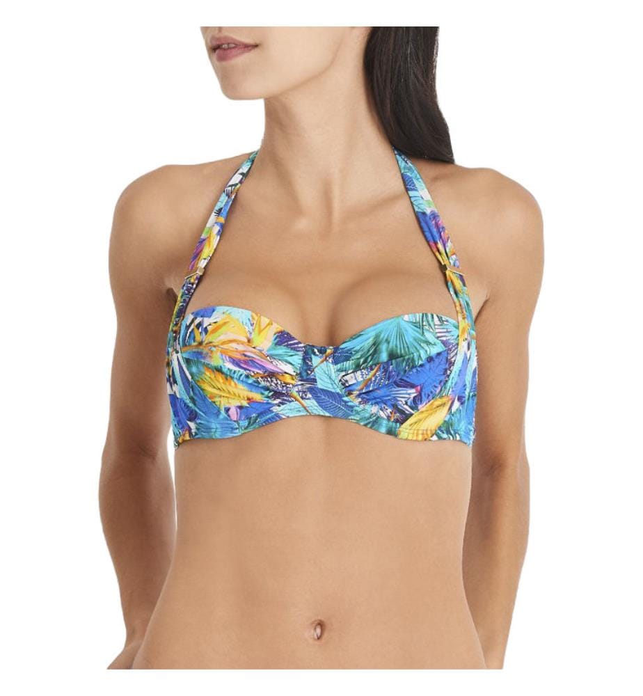 Haut de Maillot de Bain Fleur Tropicale