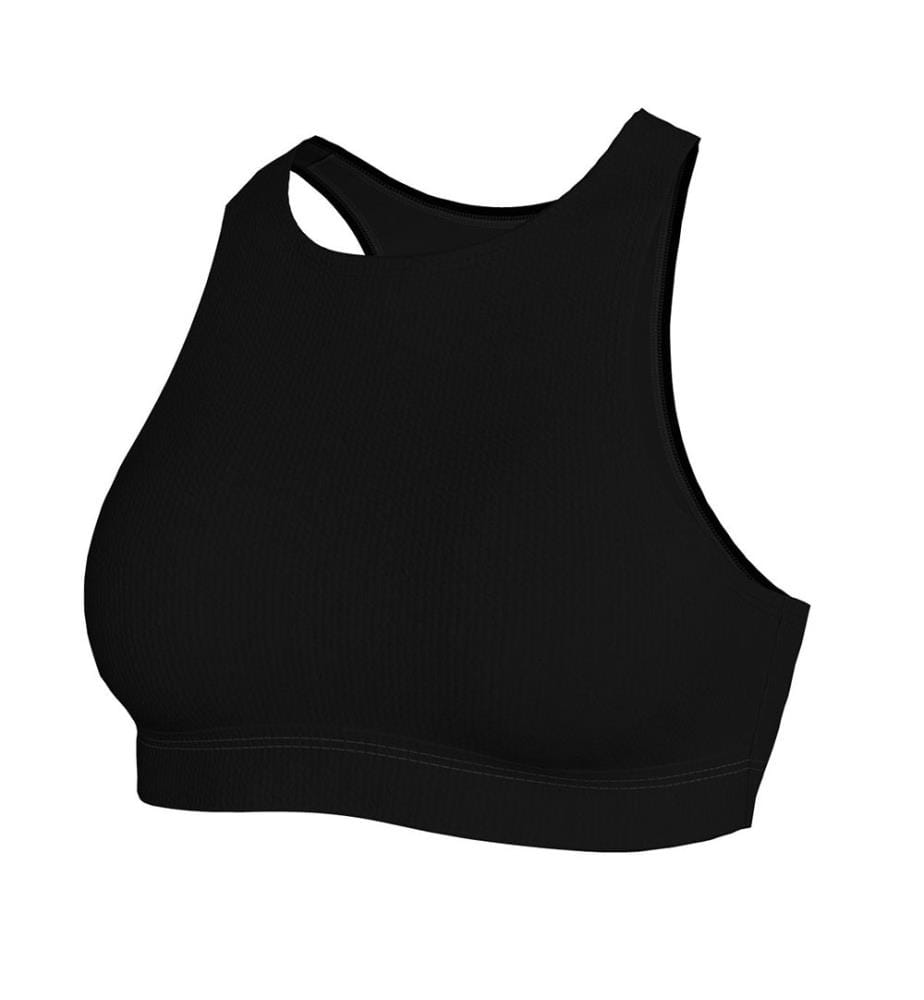 Elevated Essential - Top de bikini à col montant - Noir