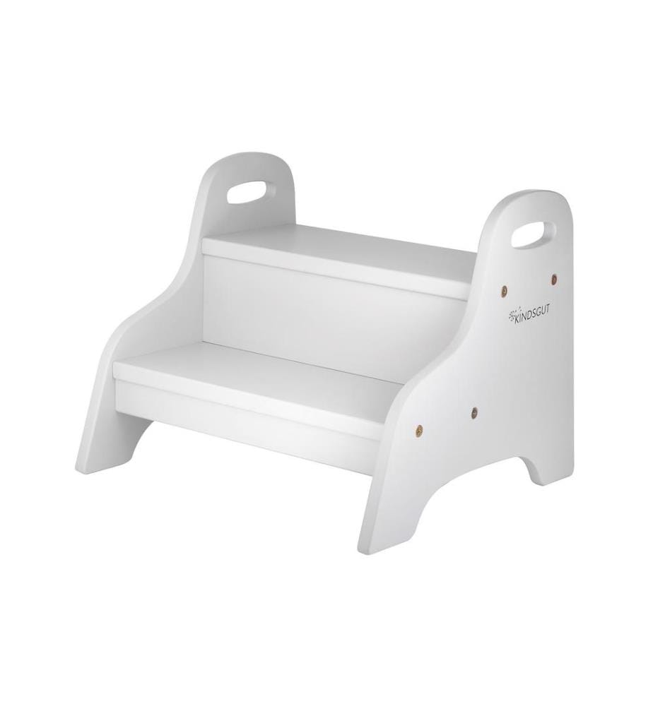 KINDSGUT - Escabeau Marchepied en bois Gris clair